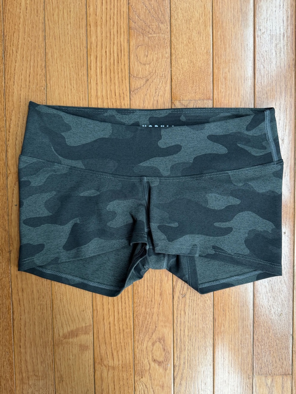 NOBULL Camo Compression Shorts Grey Green Camouflage Spandex Gym CrossFit Small